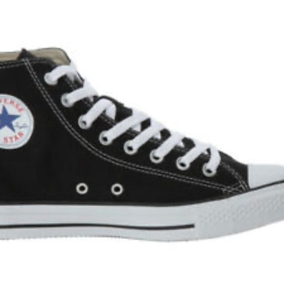 Converse Black High Tops W9.5 - Picture 1 of 1